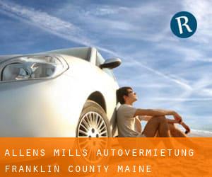 Allens Mills autovermietung (Franklin County, Maine)