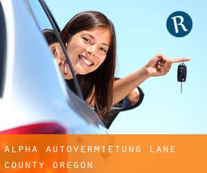 Alpha autovermietung (Lane County, Oregon)