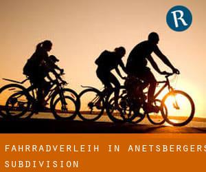 Fahrradverleih in Anetsberger's Subdivision