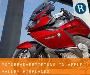 Motorradvermietung in Apple Valley Highlands