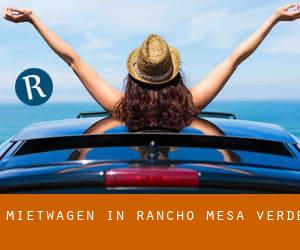 Mietwagen in Rancho Mesa Verde